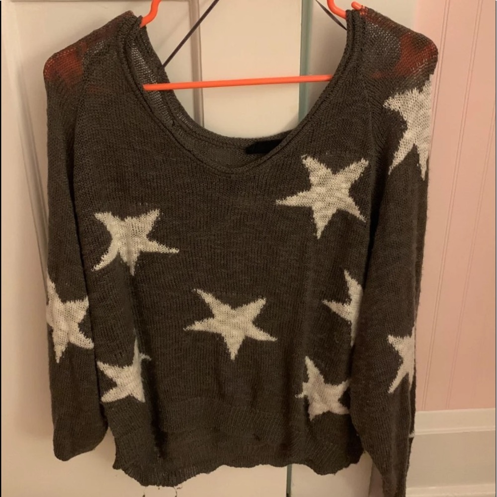 Blank Paige star printed sweater